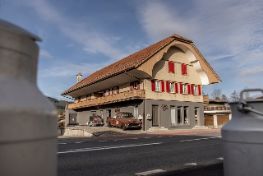 Das Gebäude der Käserei PurCrü in Schüpfheim.